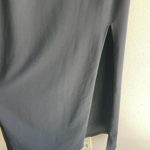 Boston Proper Women' Formal Evening Maxi Dress Color Block Black White Medium - Picture 7 of 10